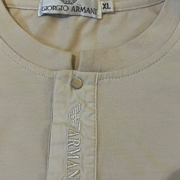 Beige   Giorgio Armani   XL short sleeve T-shirt - Picture 3 of 9